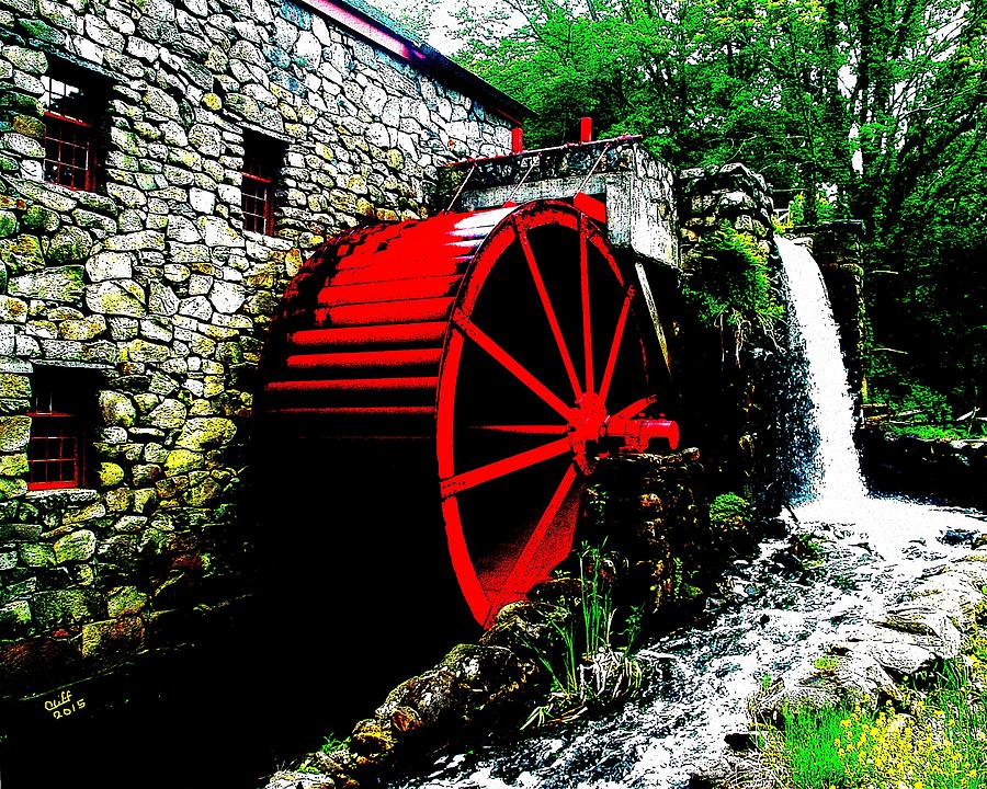 The Mill at The Wayside Inn Painting by Cliff Wilson
