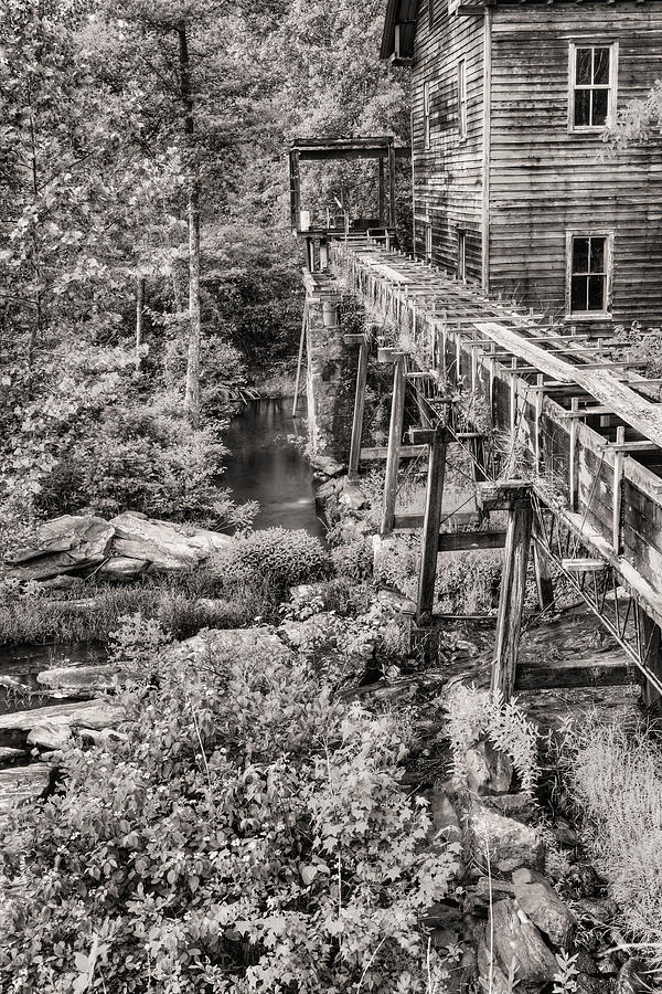 The Mill in Black and White Photograph by JC Findley