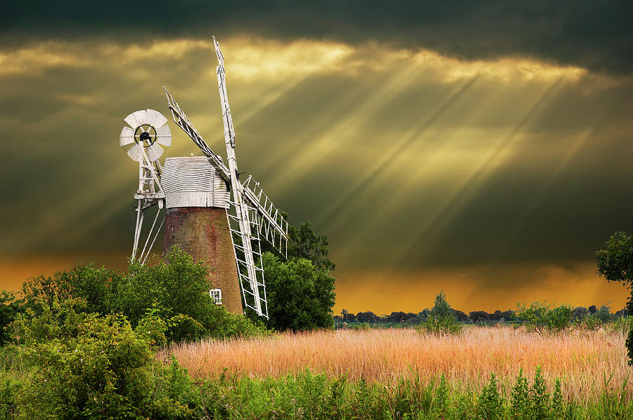 The Mill On The Marsh Photograph by Meirion Matthias
