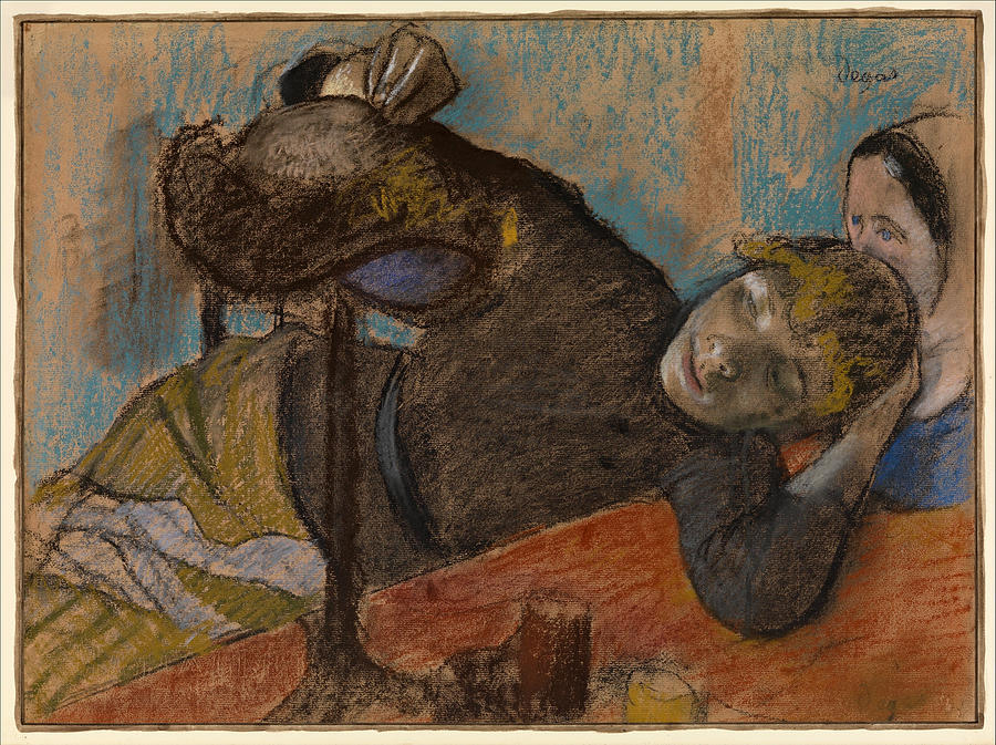 Edgar Degas Drawing - The Milliner by Edgar Degas