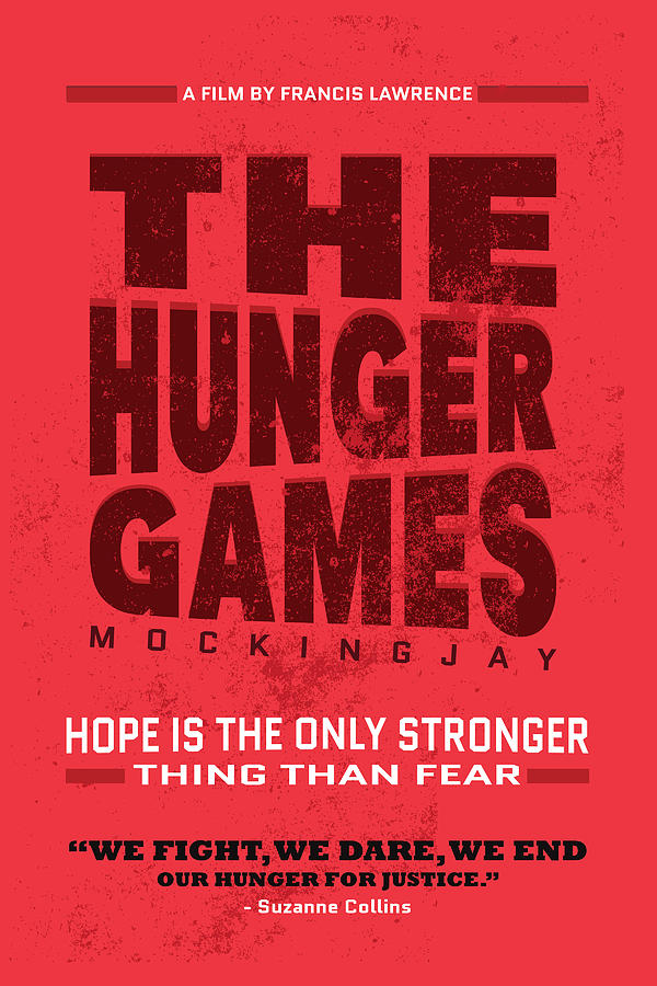The Hunger Games Painting - The minimalist Movie Poster - The Hunger Games - Mockingjay Movie by Celestial Images