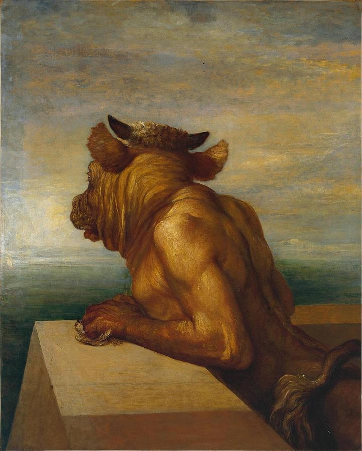 Lion Painting - The Minotaur by George Frederic