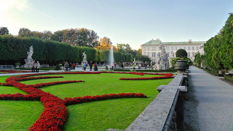 Landscape Photograph - The Mirabell Palace In Salzburg by Silvia Bruno
