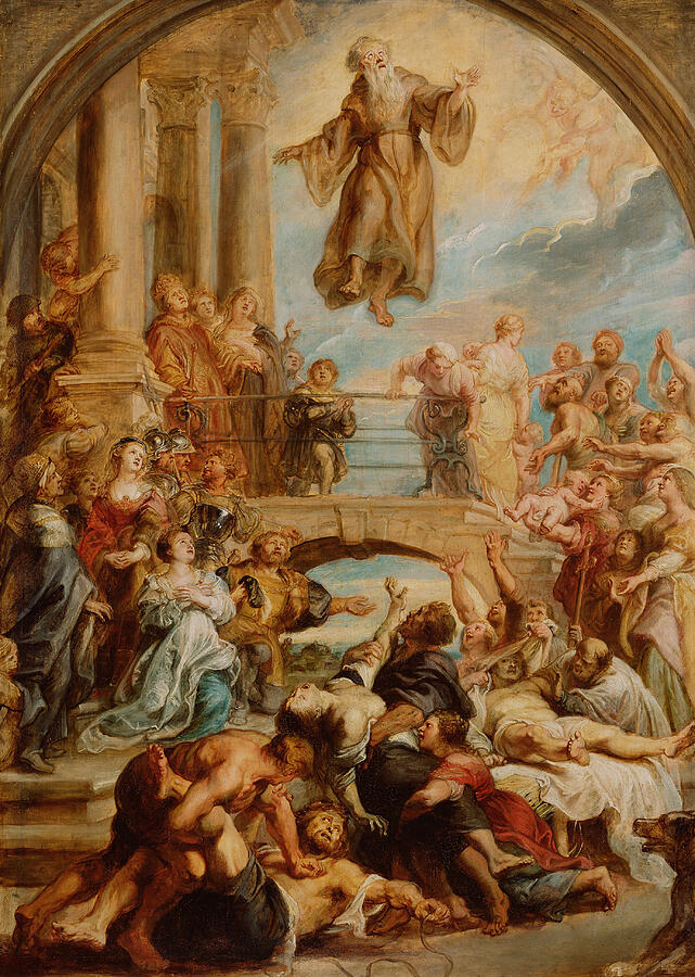 The Miracles of Saint Francis of Paola Painting by Peter Paul Rubens