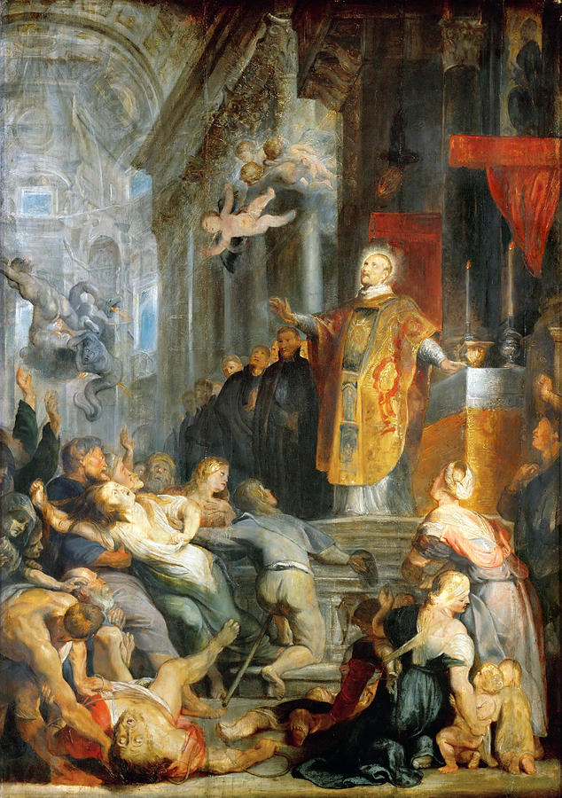 The miracles of Saint Ignatius of Loyola Painting by Peter Paul Rubens
