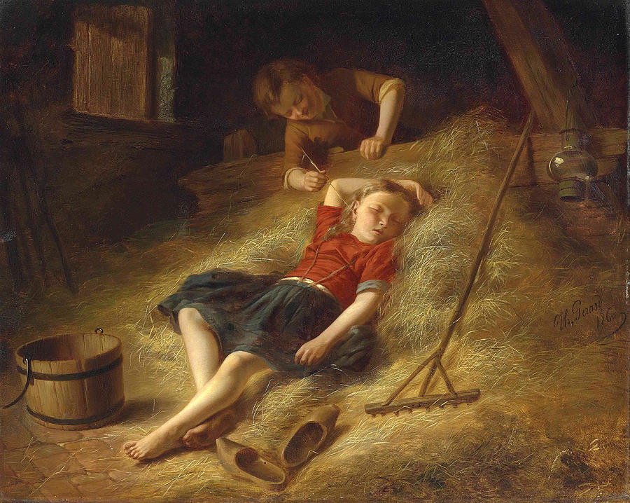 The mischief maker Painting by Theodore Gerard