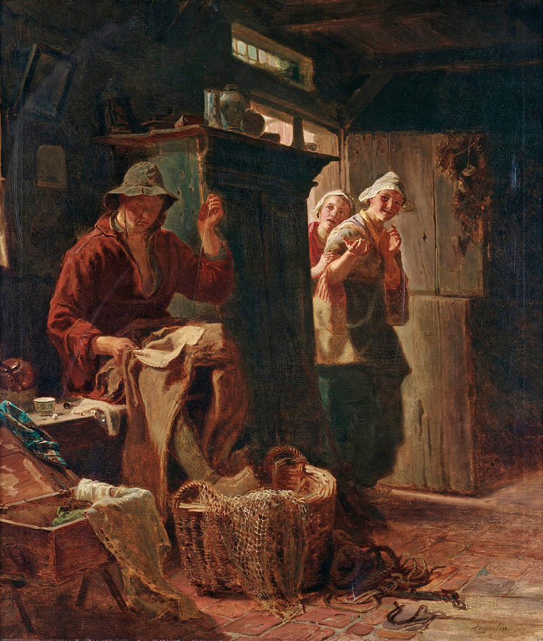 The Mocked Bachelor Painting by Ferdinand Fagerlin