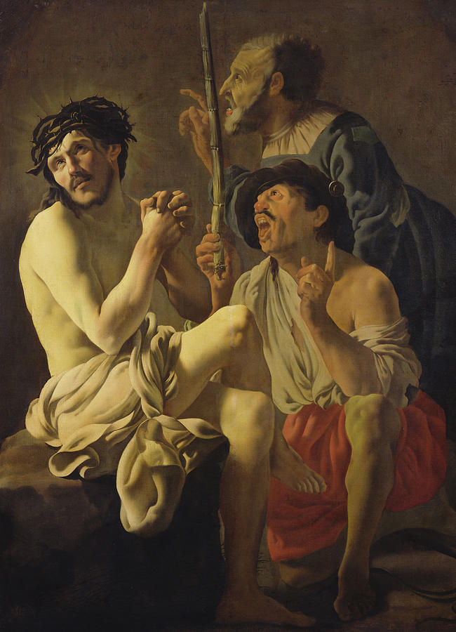 Jesus Christ Painting - The Mocking of Christ  by Hendrick Ter Brugghen