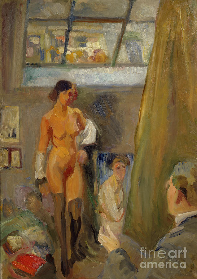 The model Painting by O Vaering