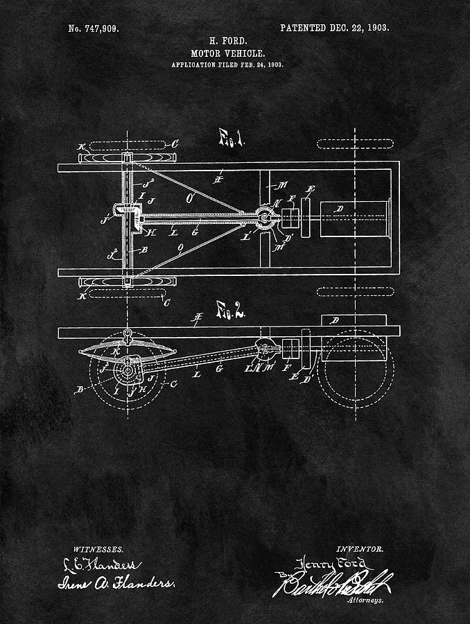 model t drawings