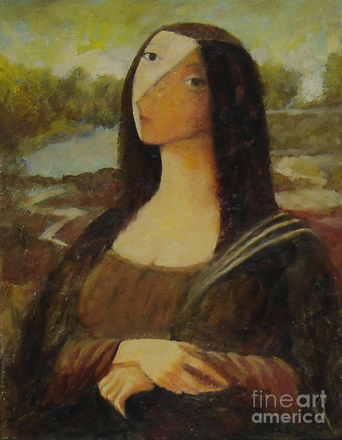The Mona Lisa Next Door Painting by Glenn Quist