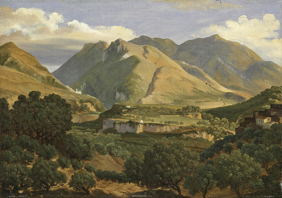 The Monastery of St Benedict in Subiaco Painting by Thomas Ender
