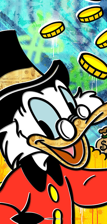 Movie Digital Art - The Money Duck by Canvas Cultures
