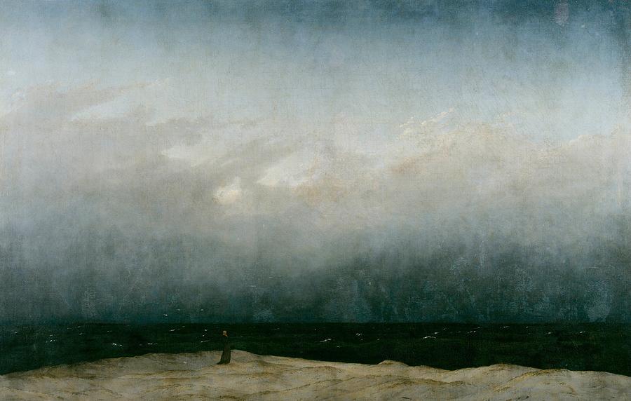 The Monk By The Sea by Caspar David Friedrich Painting by Celestial Images