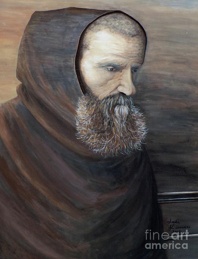 Franciscan Monk Painting - The Monk by Judy Kirouac