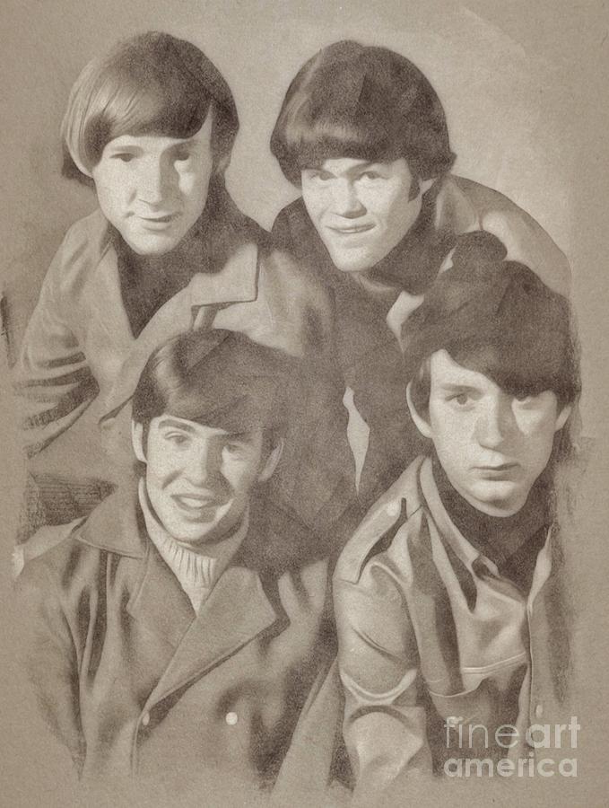 Music Drawing - The Monkees by Esoterica Art Agency