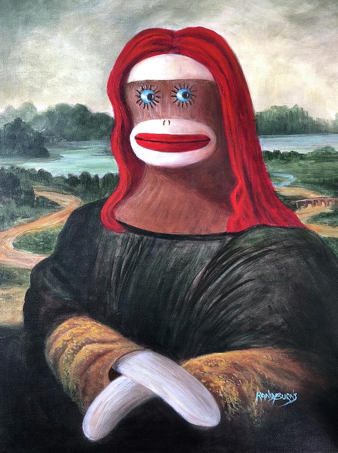 The Monkey Lisa Painting by Rand Burns