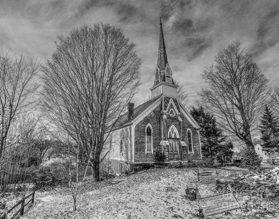 The Monochrome Church Photograph by Steve Brown