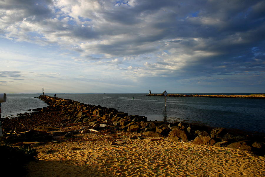 The Montauk Inlet Jetties Photograph by Christopher J Kirby