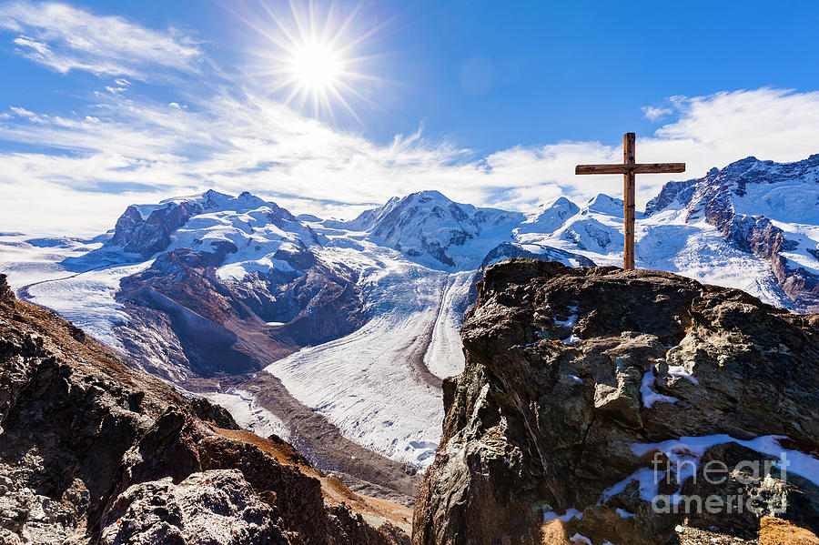 The Monte Rosa Massif in Switzerland Photograph by Werner Dieterich