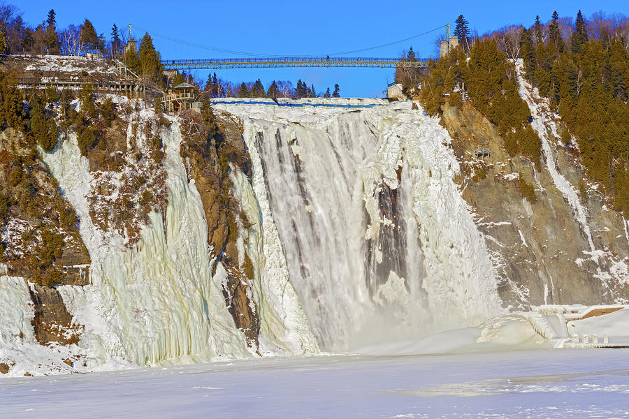 The Montmorency Falls in Quebec, Canada. Photograph by Marek Poplawski