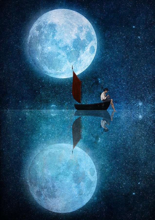 The Moon And Me Digital Art by Diogo Verissimo - Fine Art America