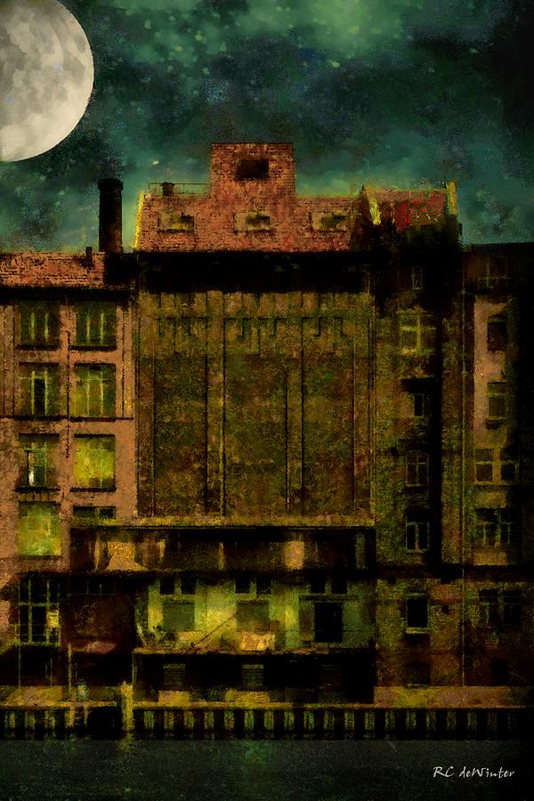 The Moon and the River Painting by RC DeWinter