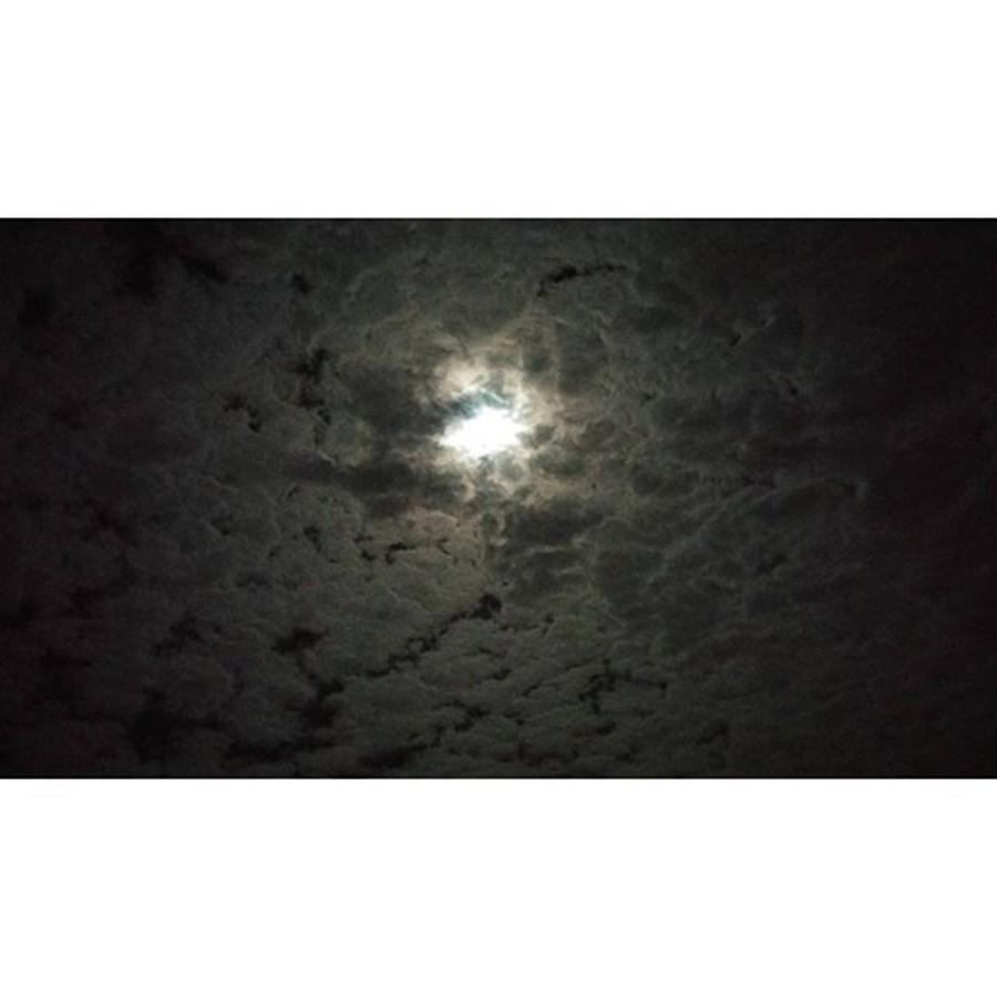 Cloudy Night Photograph - The Moon Has Been So Bright by Shana Hirn