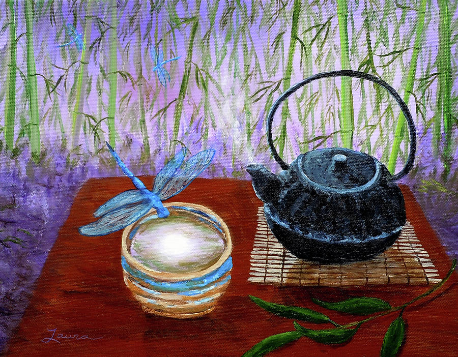 The Moon in a Teacup Painting by Laura Iverson