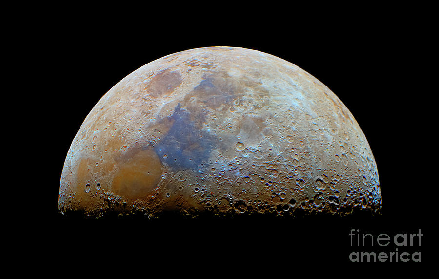 Terminator Photograph - The Moon With The Transient Lunar-x by Luis Argerich