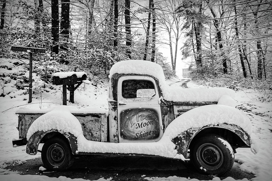 The Moonshiners Black and White Photograph by Debra and Dave Vanderlaan