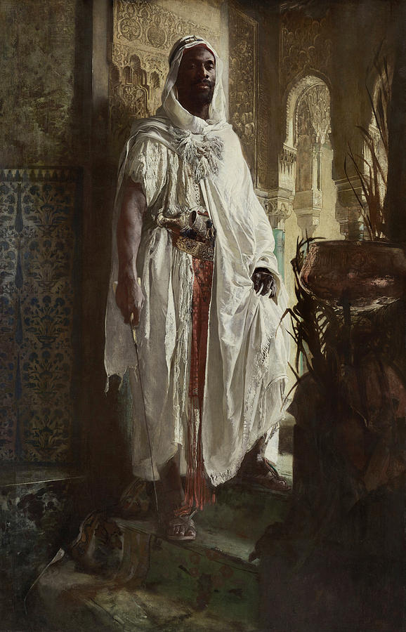 Chief Painting - The Moorish Chief, 1878 by Eduard Charlemont