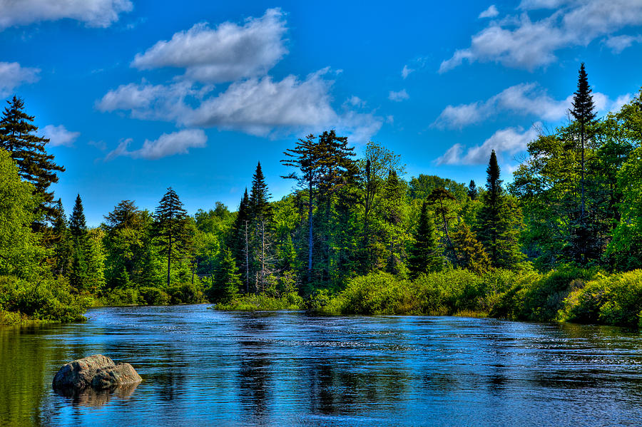 Mountain Photograph - The Moose River at Singing Waters by David Patterson
