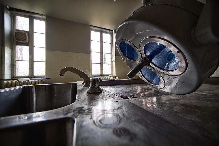 The Morgue Autopsy Room Detail - Abandoned Hospital Photograph by Dirk ...