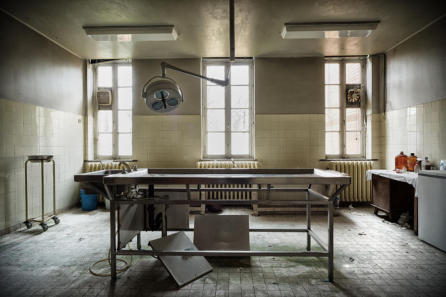 The Morgue Autopsy Table - Abandoned Hospital Photograph by Dirk Ercken ...