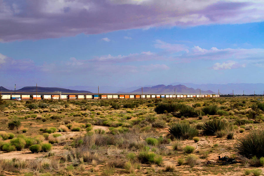 The Morning Train by Route 66 Photograph by Bonnie Follett