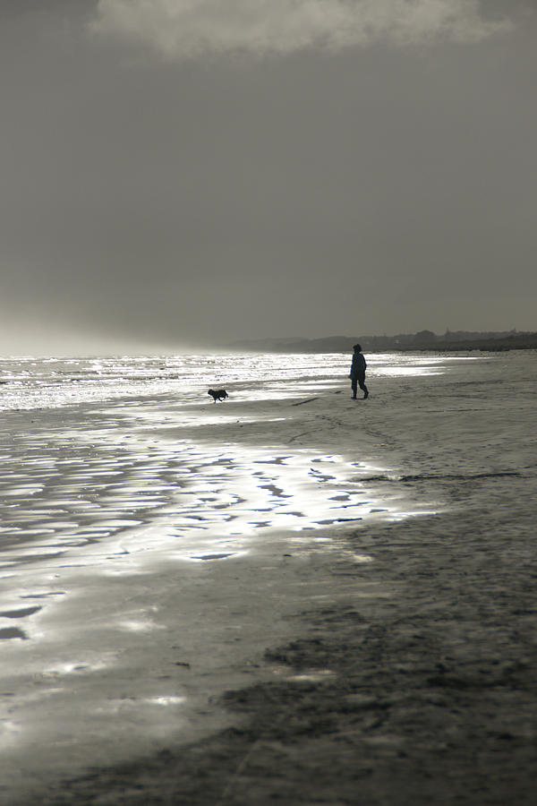 Beach Photograph - The Morning Walk by Brandy Herren