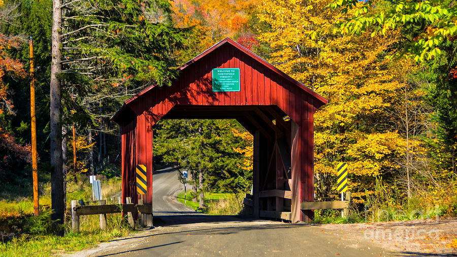 The Moseley/Stony Brook Covered Bridge Photograph by Scenic Vermont Photography