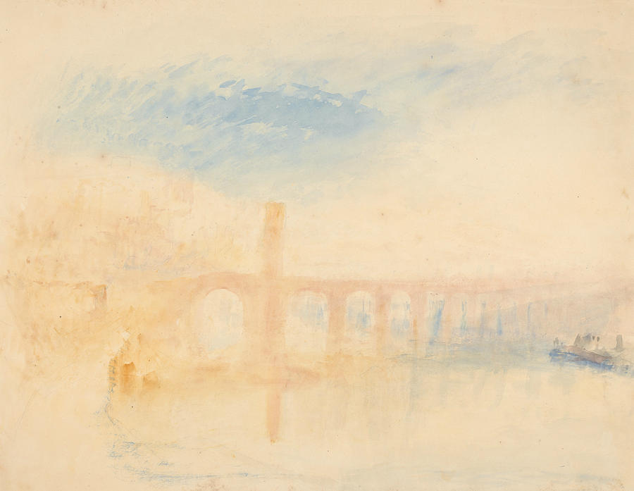 The Moselle Bridge Coblenz Painting by Joseph Mallord William Turner