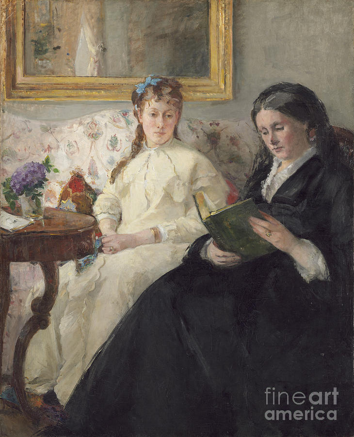 The Mother And Sister Of The Artist Painting by Berthe Morisot