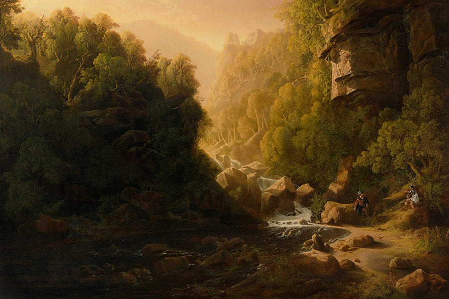 The Mountain Torrent Painting by Francis Danby