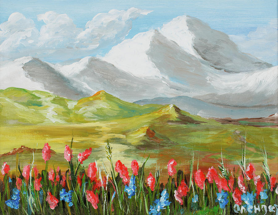 Nature Painting - The mountains of Abkhazia by Serhii Kucher