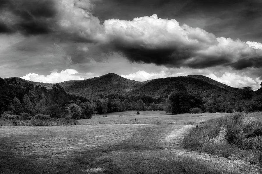 The Mountains of Western North Carolina In Black and White Photograph by Greg and Chrystal Mimbs