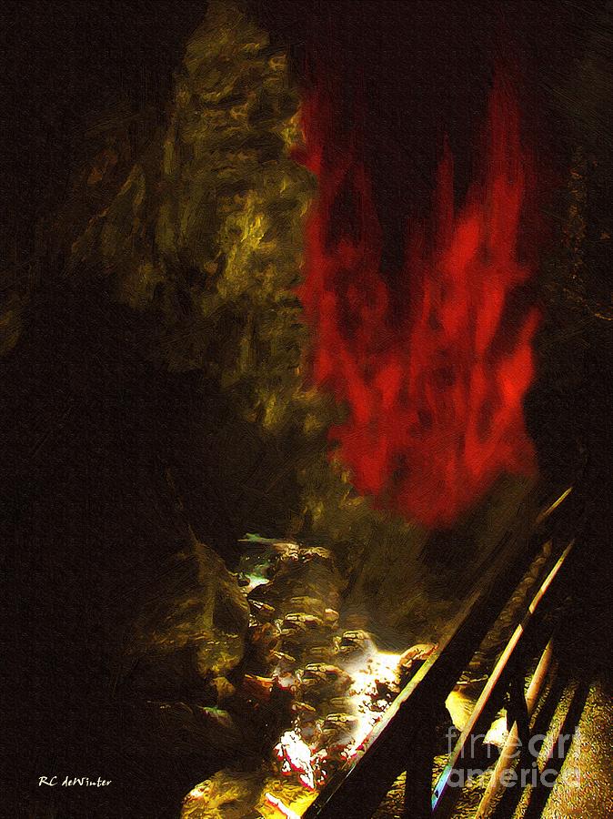 Fantasy Painting - The Mouth of Hell by RC DeWinter