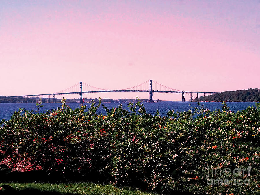 The Mt Hope Bridge Bristol Rhode Island Photograph by Tom Prendergast