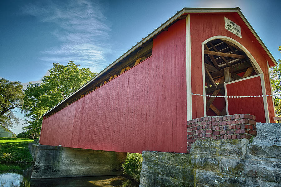 The Mull Covered Bridge in Ohio Photograph by Michael Bowen