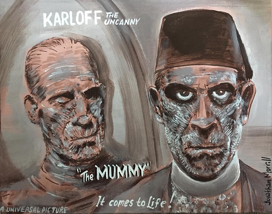 The Mummy - 1932 Lobby Card That Never Was Painting by Jonathan Morrill
