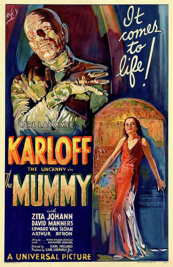 The Mummy Mixed Media - The Mummy 1932 by Mountain Dreams
