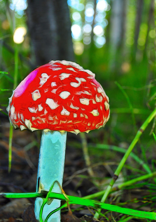 The Mushroom 3 MM Mixed Media by Leonardo Digenio Fine Art America