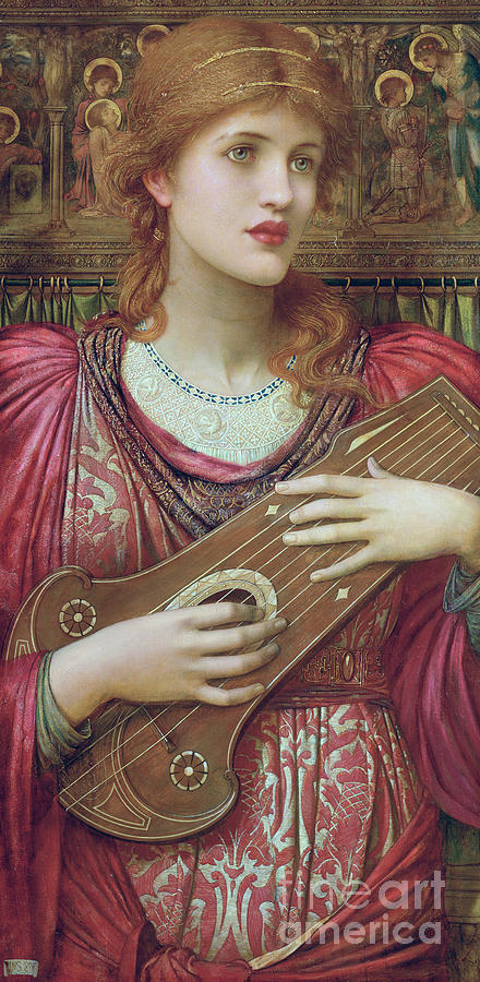 The music faintly falling dies away Painting by John Melhuish Strudwick